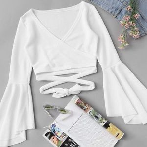 White crop top
